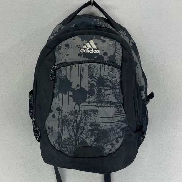 adidas HydroShield Load Spring Backpack Black Splatter Camo Laptop Rucksack Bag - Picture 1 of 11